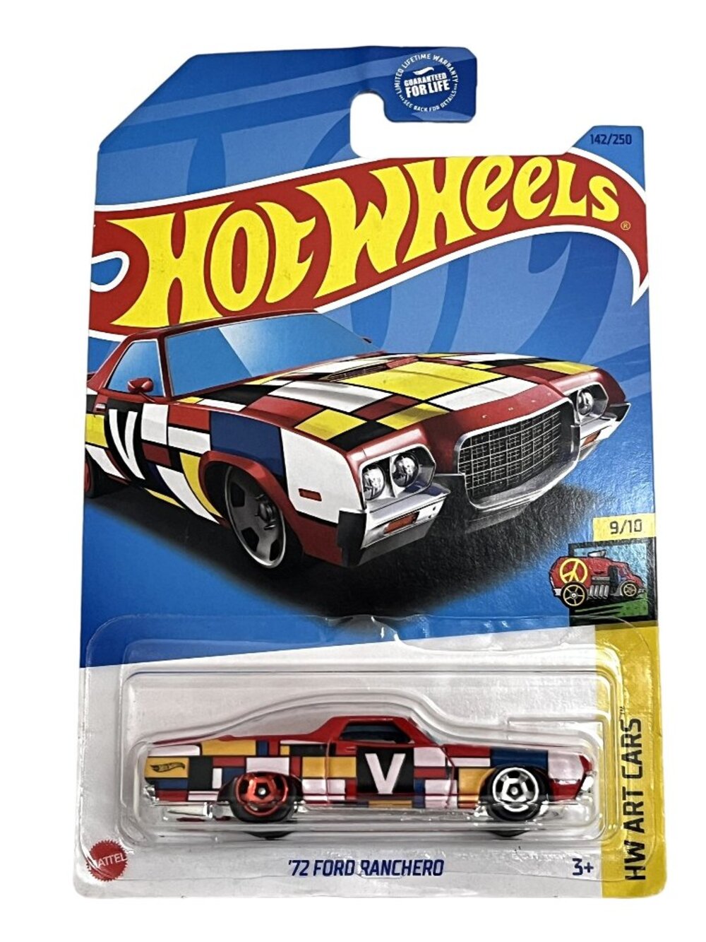 Hot Wheels 1972 Ford Ranchero HW Art Cars 9/10 142/250 Red NOC